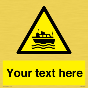 Custom warning ferries crossing vessels